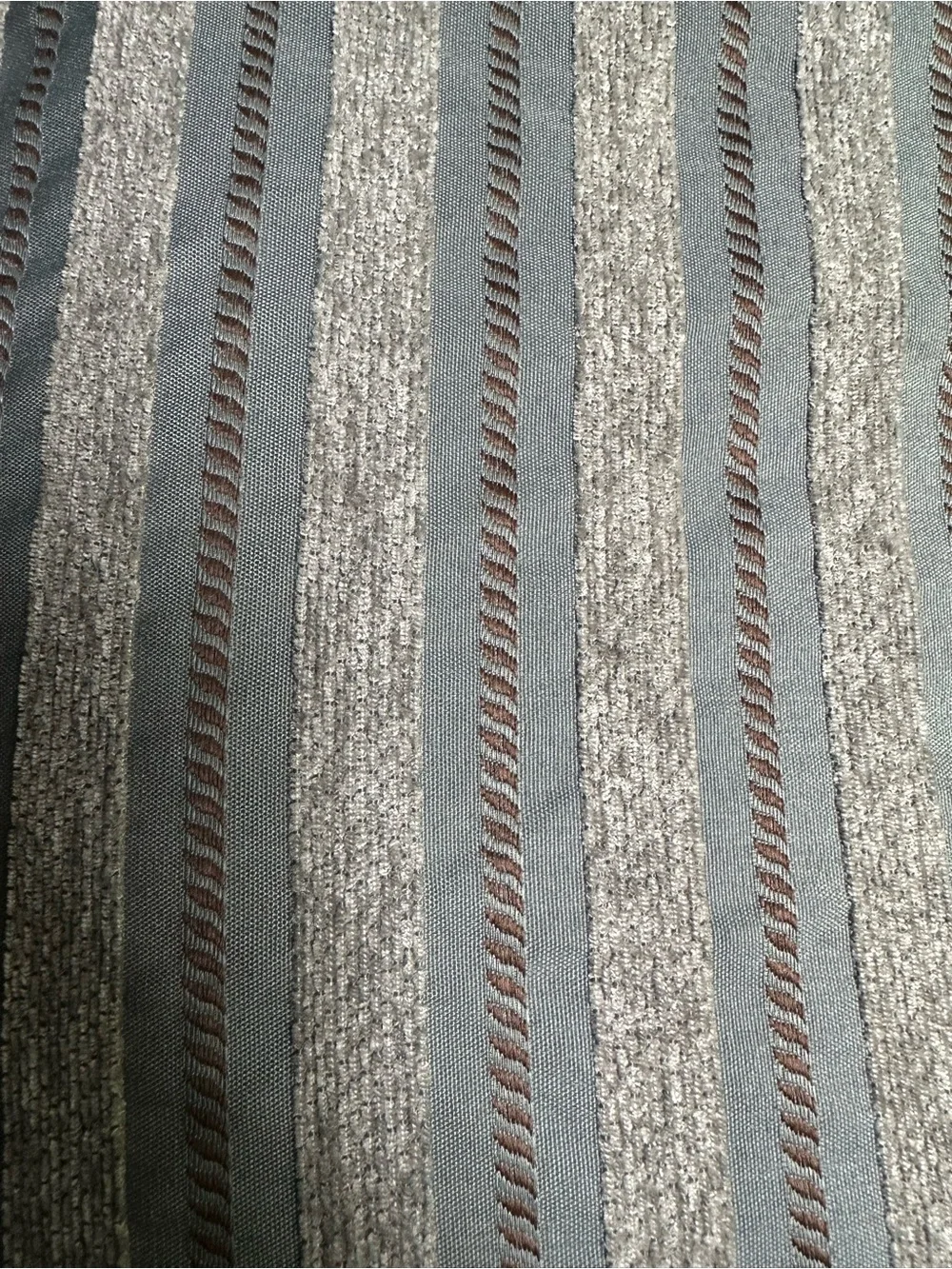 Slate Striped 50x84 Curtains